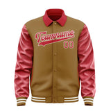 Custom Khaki Red Jacket
