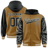 Custom Khaki Black Jacket