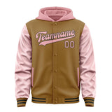 Custom Khaki Light Pink Jacket