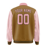 Custom Khaki Light Pink Jacket