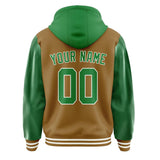 Custom Khaki Emerald Green Jacket