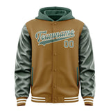 Custom Khaki Blue Green Jacket