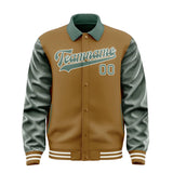 Custom Khaki Blue Green Jacket