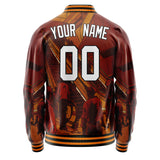 Custom Maroon Halloween Jacket