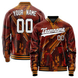 Custom Maroon Halloween Jacket