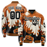 Custom Brown Halloween Jacket JA2240927SK030