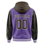 Custom Light Purple Brown Jacket