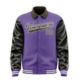 Custom Light Purple Brown Jacket