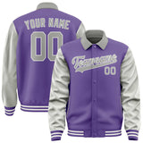 Custom Light Purple Gray Jacket