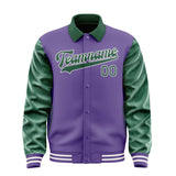 Custom Light Purple Green Jacket