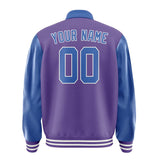Custom Light Purple Sky Blue Jacket