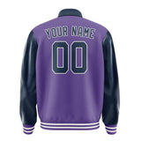 Custom Light Purple Blue Jacket