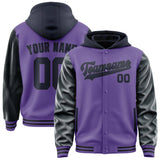 Custom Light Purple Navy Jacket