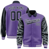Custom Light Purple Navy Jacket