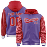 Custom Light Purple Red Jacket