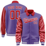 Custom Light Purple Red Jacket