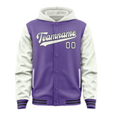 Custom Light Purple White Jacket