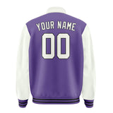 Custom Light Purple White Jacket