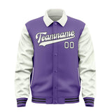Custom Light Purple White Jacket
