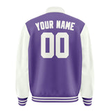 Custom Light Purple White Jacket