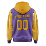 Custom Light Purple Yellow Jacket