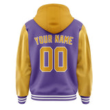 Custom Light Purple Yellow Jacket