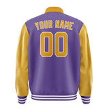 Custom Light Purple Yellow Jacket