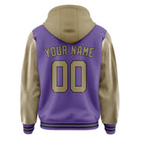 Custom Light Purple Light Khaki Jacket