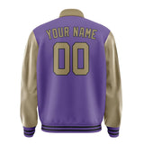 Custom Light Purple Light Khaki Jacket