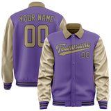 Custom Light Purple Light Khaki Jacket