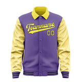 Custom Light Purple Light Yellow Jacket