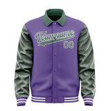 Custom Light Purple Blue Green Jacket
