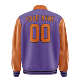 Custom Light Purple Orange Jacket