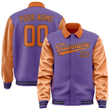 Custom Light Purple Orange Jacket