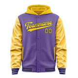 Custom Light Purple Gold Jacket