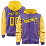 Custom Light Purple Gold Jacket