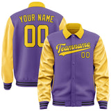 Custom Light Purple Gold Jacket