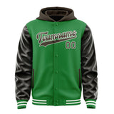 Custom Emerald Green Brown Jacket