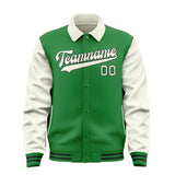 Custom Emerald Green Cream Jacket