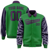 Custom Emerald Green Purple Jacket
