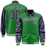Custom Emerald Green Purple Jacket