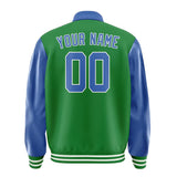 Custom Emerald Green Sky Blue Jacket