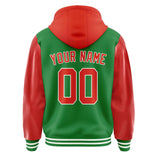 Custom Emerald Green Orange Red Jacket