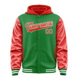 Custom Emerald Green Orange Red Jacket