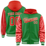 Custom Emerald Green Orange Red Jacket