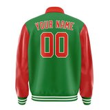 Custom Emerald Green Orange Red Jacket