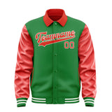 Custom Emerald Green Orange Red Jacket