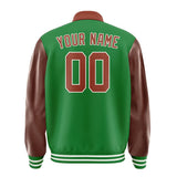 Custom Emerald Green Coral Red Jacket