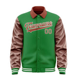Custom Emerald Green Coral Red Jacket
