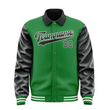 Custom Emerald Green Black Jacket